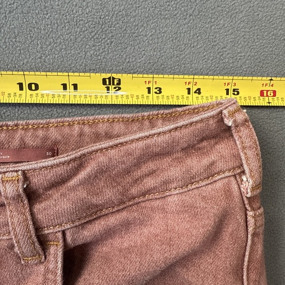 Pilcro Jeans Womens 30 Coral Vintage Straight High Rise Raw Hem Distressed - Picture 6 of 12